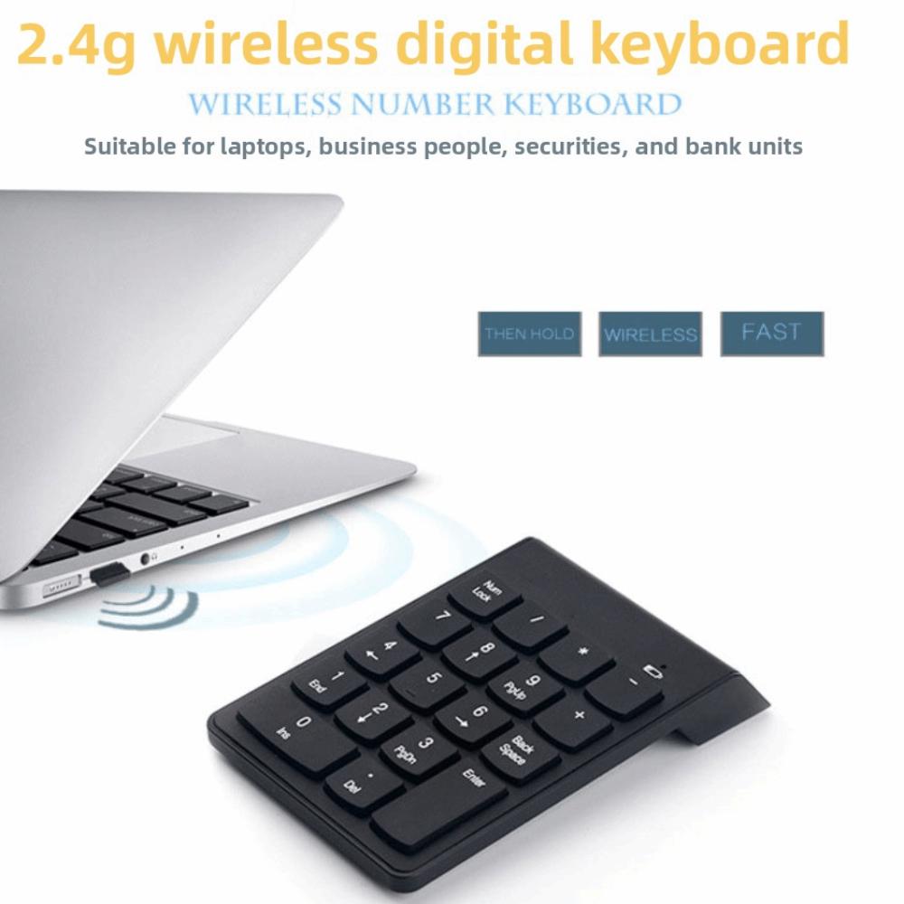 2.4G Wireless Mini Digital Keypad Slim Design Wireless Numeric Keypad Wireless Keyboard  Accounting