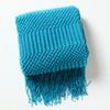 Sofa throw blanket, hotel air conditioning blanket, solid color knitted blanket, homestay bed end decorative blanket, versatile bed cover with