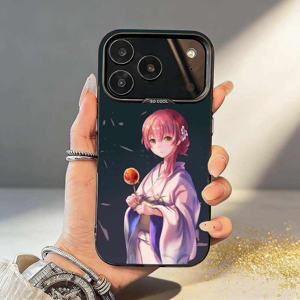A Silent Voice - Shoko Nishimiya - Anime Movie Phone Case For iPhone17,16,15,14,13,12,11,Pro,MAX Gray Matte Silicone Black Cover