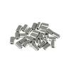 Nissa Chain Aluminum Oval Sleeves for 0.45mm Wire Rope, Pack of 30, P-1896