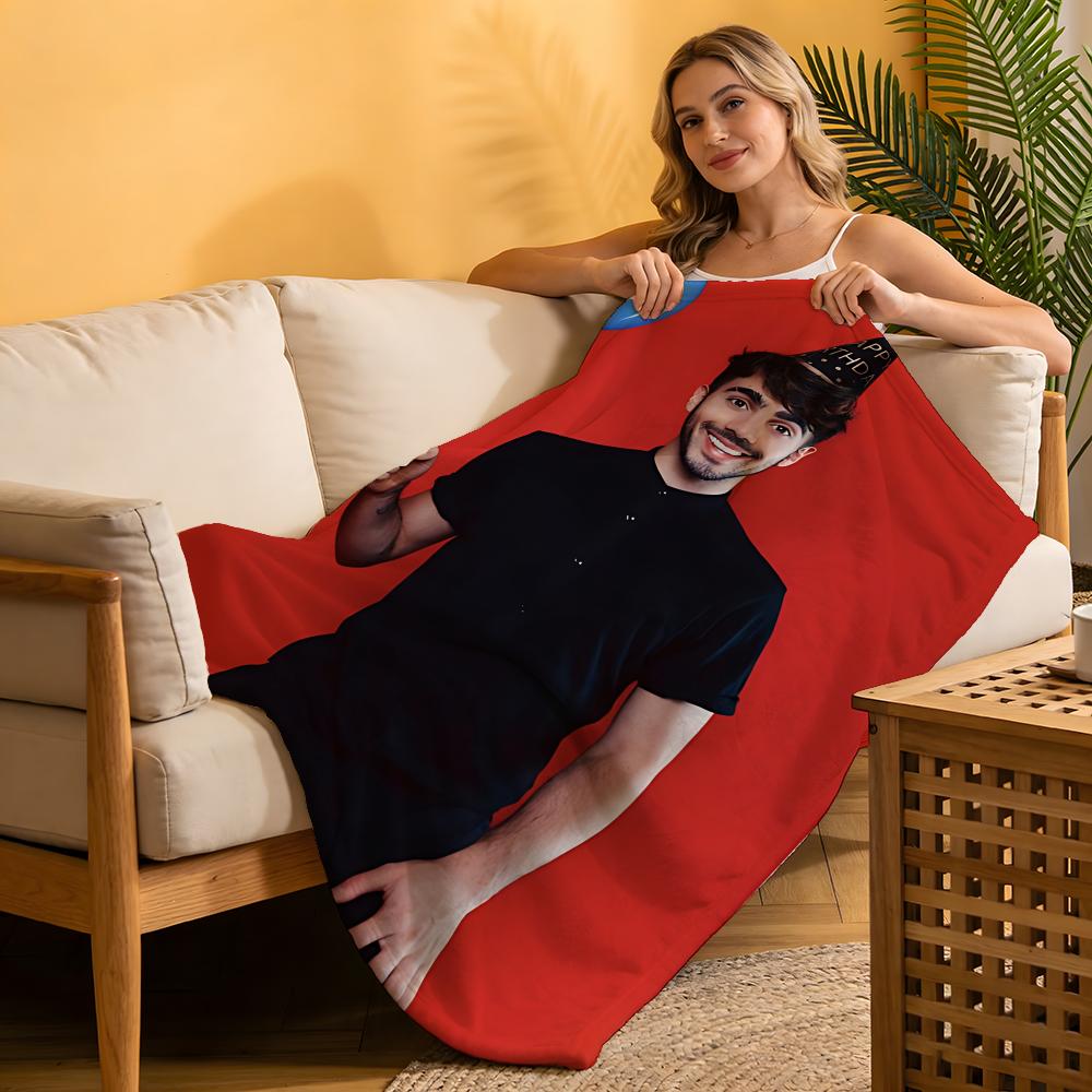 Coperta in Peluche Corto ad Alta Densità Singer F-Fede Vigevani per Divano, Pisolino, Stanza con Aria Condizionata, Morbida, Delicata sulla Pelle