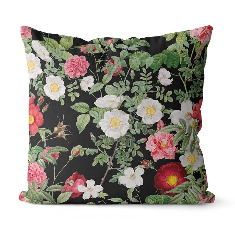 Rosenpflanze Blume Kissenbezug Schlafsaal Dekoration Büro Wohnzimmer Sofa Heim Kissenbezug