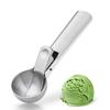 Ice Cream Spoon Stainless Steel Ice Cream Scoop with Trigger Icecream Scooper Melon Fruit Scoop Cookie Spoon Kitchen Gadgets
