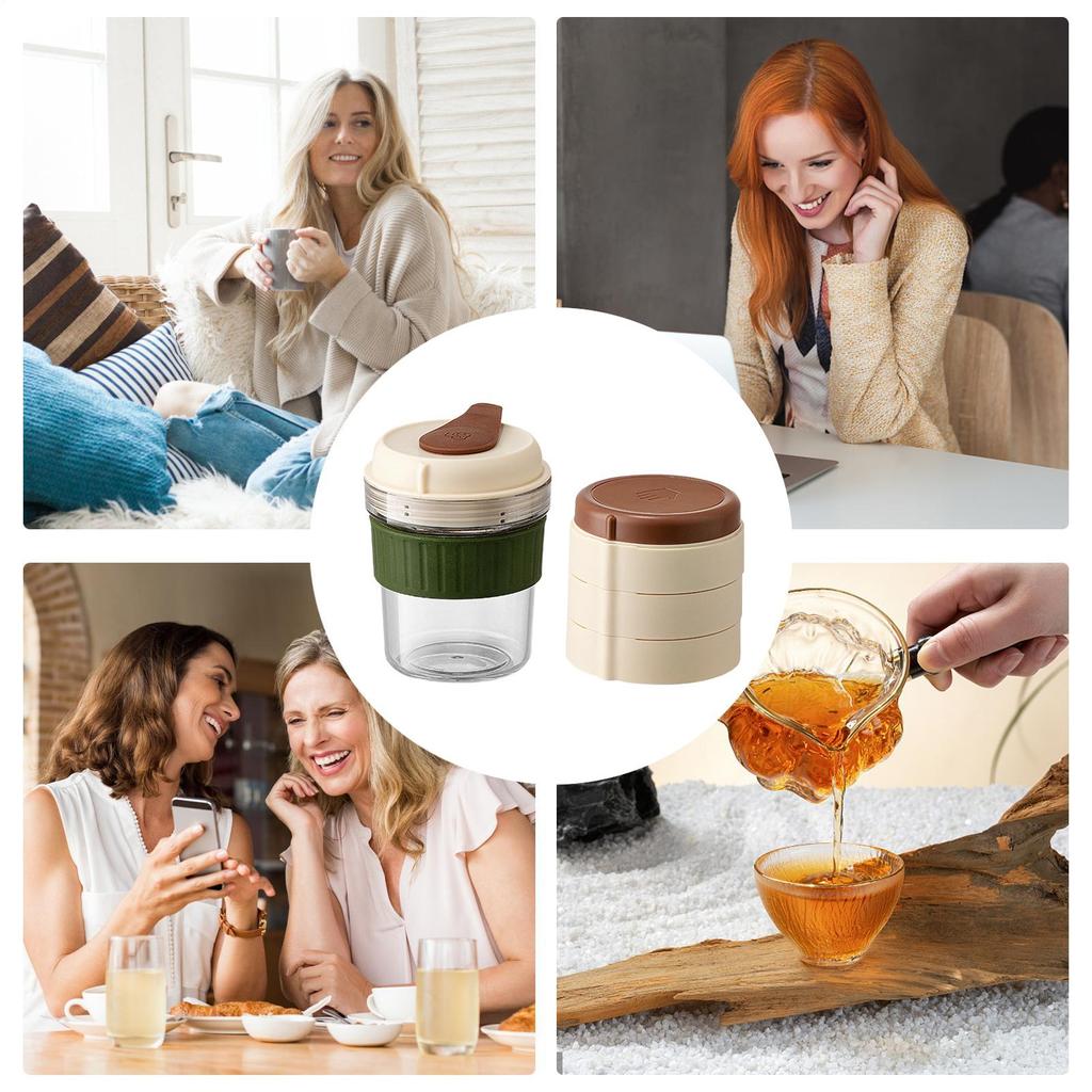 Kubek na zimną kawę 500 ml Kubek Cold Brew z przegródką na lód Sportowy kubek na wodę do pracy, domu, siłowni, na kemping, na zewnątrz Kawa