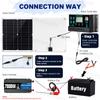 7000W Inverter Kit 12V 110V220V 300W Solar Panel 100A Controller & Battery Charger for Shed/Lighting/Camping, Easy Installation