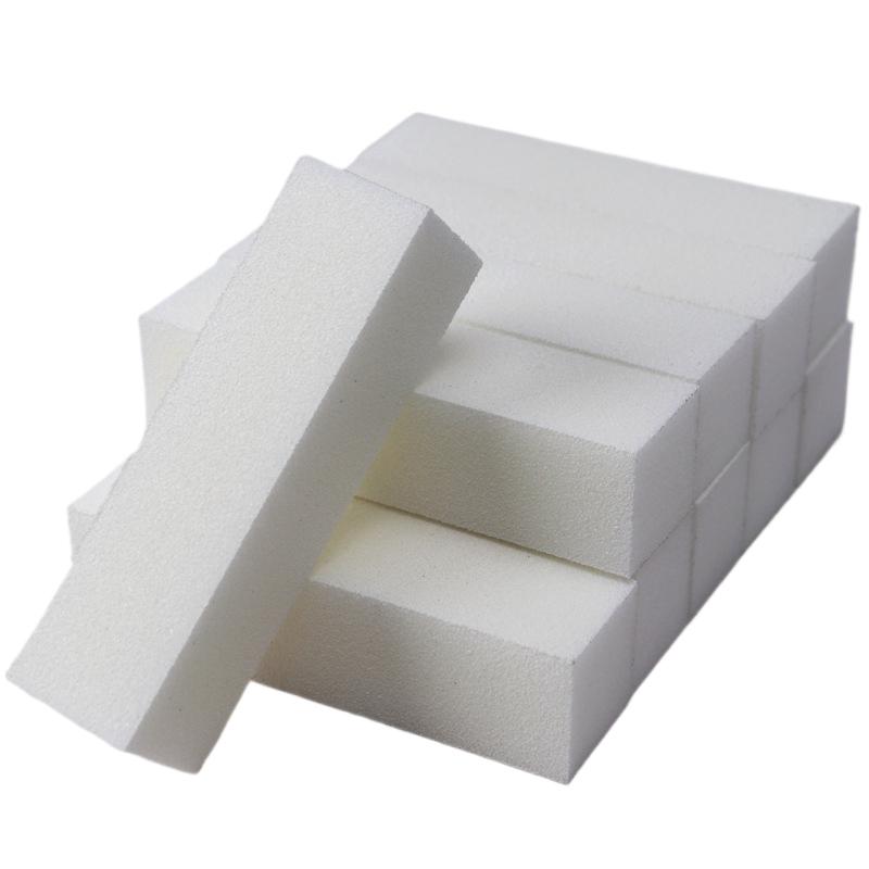 10 Stück Nagelfeilen Bufferblock Set Maniküre Pediküre Pflege Nagelkunst Polierschleifwerkzeuge Weißer Schwamm Puffer Nagelfeilen Werkzeuge