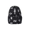 Capsule Collection Sign & Symbol Irregular Print Backpack Women Backpack Black FB55SA213FQ7-99