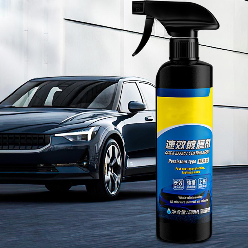 Car Coating Spray 500ml Quick Effect Scratch Wax Polish Waterless Wash Oil Film Glass Cleaner for auto Trucks Motorcycles