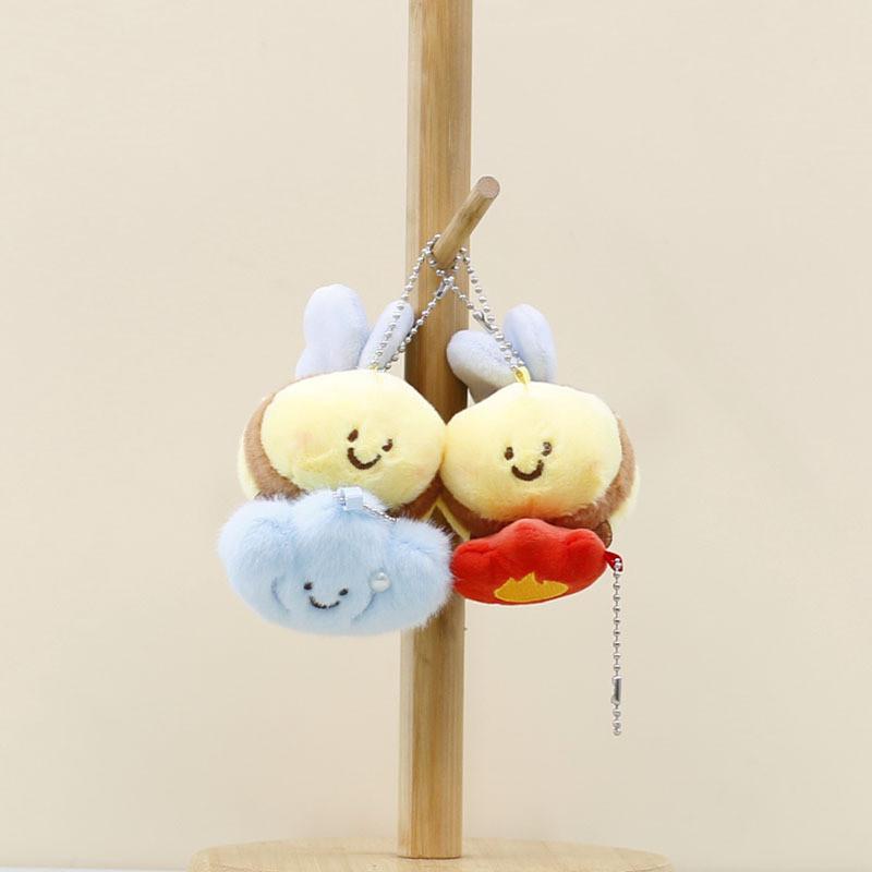 Entzückendes Niedliches Bienen-Plüschtier Magnet Schlüsselanhänger Taschenanhänger Für Kinder Und Erwachsene