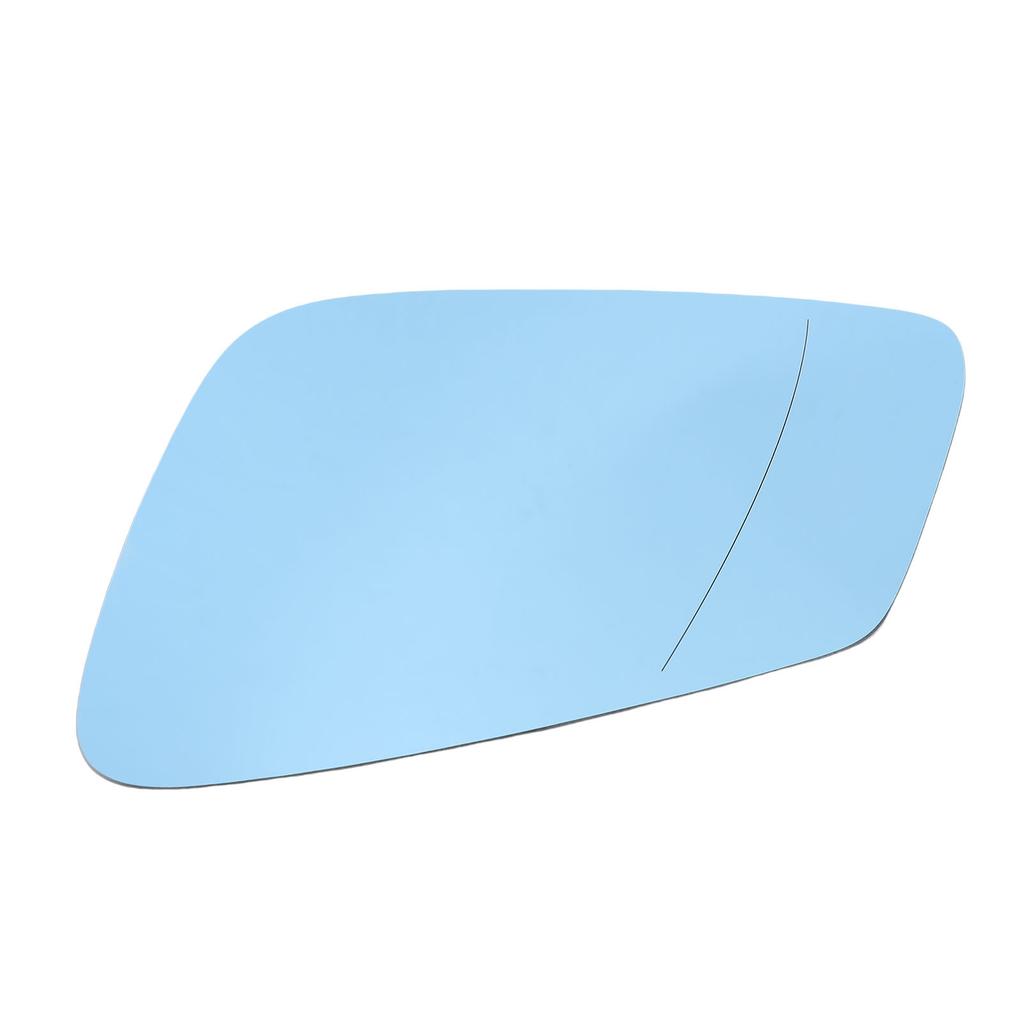 Heated Mirror Glass with Backing Plate Blue Exterior Side View Flat Mirror Glass Replacement for 525i 528i 530i 535d