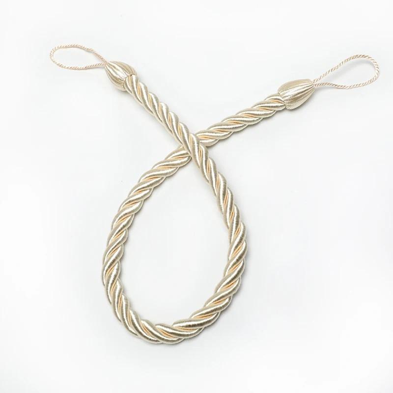 1set Handmade Weave Curtain Tieback Curtain Holder Clip Buckle Rope Home Decorative Room Accessories Curtain Tie Backs