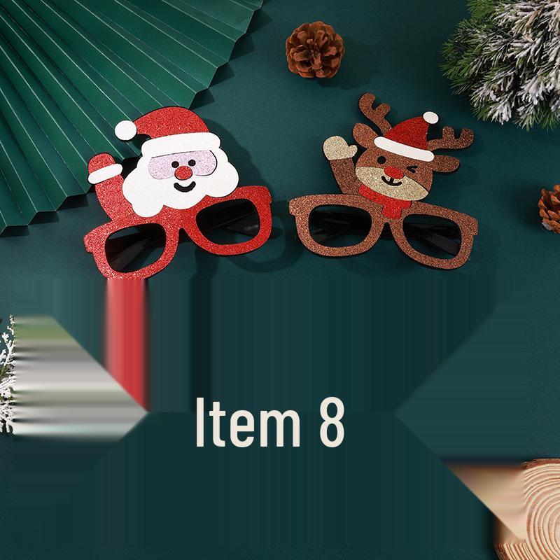 Christmas Reindeer Glasses Headband Prop for Party Dress-Up