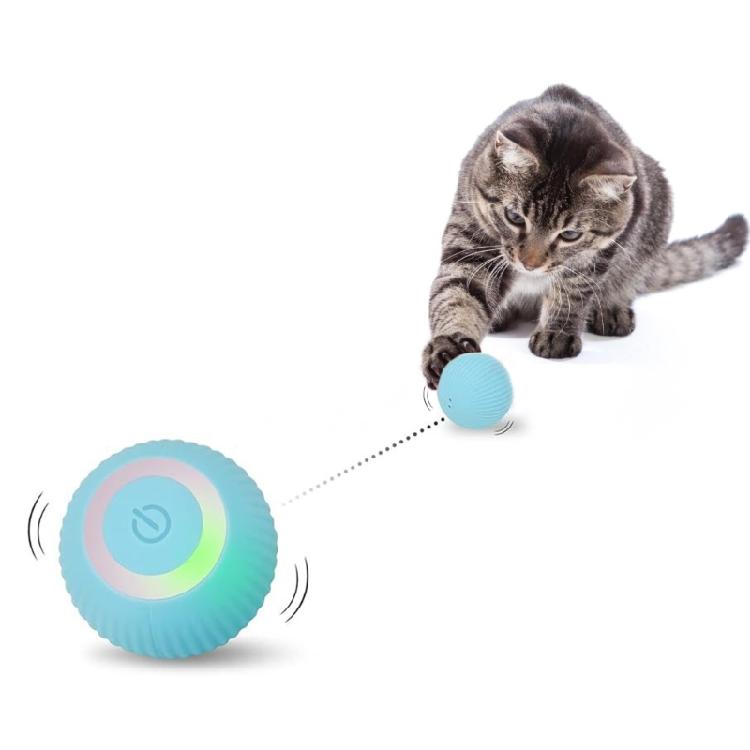 Automatic Cats Toy Balls for Entertains Cats Teaser Balls Pet Teasing Exercise Toy Boredom Dog Chasing Toy Indoor Playsets