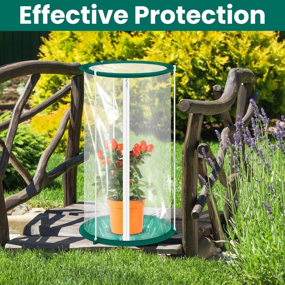 for Plant Flower Insect Cage PVC Clear Windproof Mini Greenhouse Easy to Use Garden Supplies Observation Habitat Women Girls