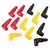 12PCS Battery Terminal Boots Insulating Covers 4 Red 4 Black 4 Yellow Protector Cable Lug Caps for Auto Marine