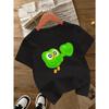 European Sizes A Trendy And Breathable Short-Sleeve T-Shirt for Boys Featuring a Lively Cartoon Bird Design, Perfect for Summer Outdoor Sports