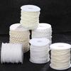 Imitation Pearls String Beads Chain for Art Craft 25M Artificial Pearls Beads Chain for Bridals Dress Wedding Decoration