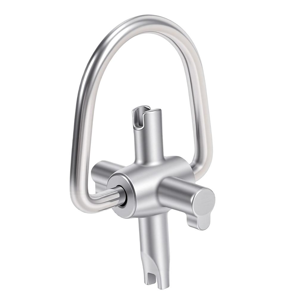 Locking Cap Key Multifunctional Metal Portable R410a R22 Universal Four Use HVAC Lock Cover Key