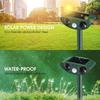 Solar Powered Soundwave technology Animal Repellent with Motion Sensor - Outdoor Yard Deterrent for Skunks, Cats, Squirrels, Rac