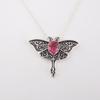 Pink Tourmaline Gemstone 925 Sterling Silver Jewelry Charm Pendant 1.2" For Gift CP-31-12