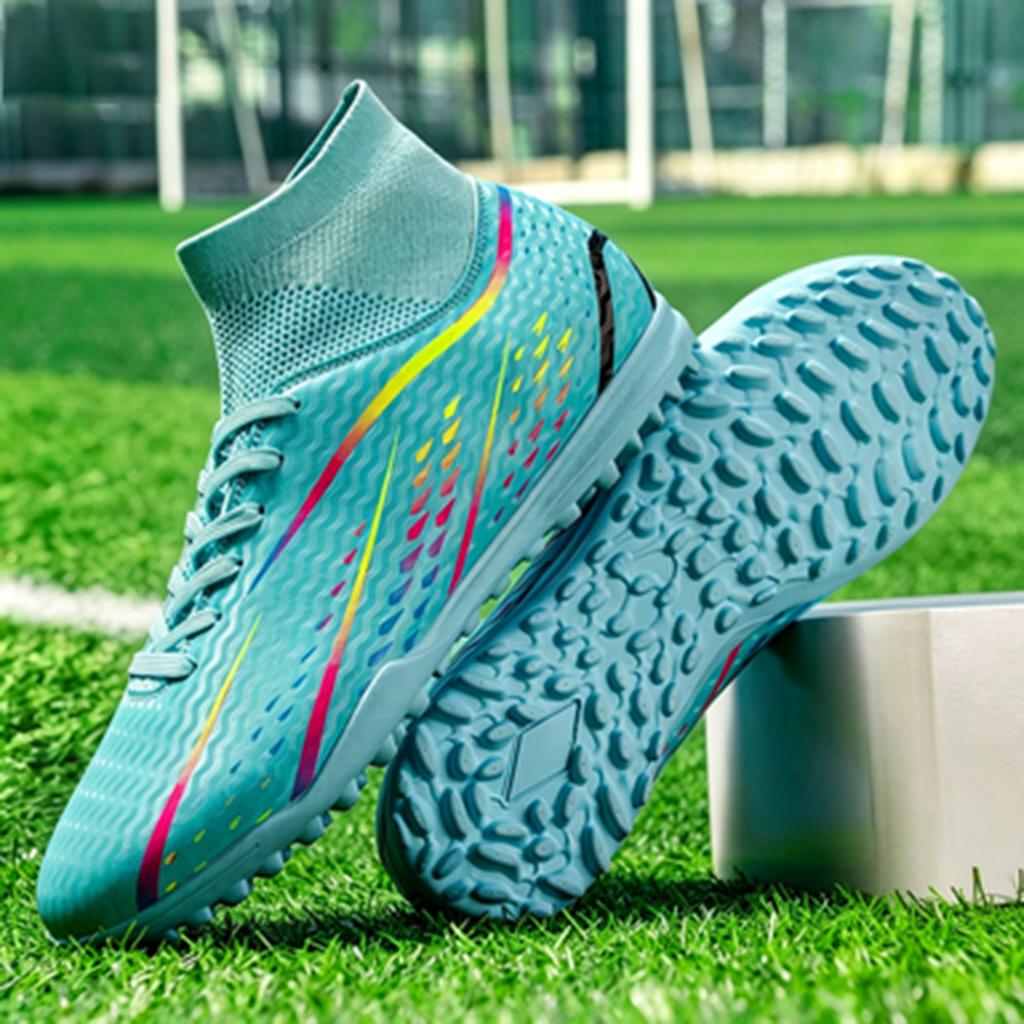 Wide Fit Comfort TF Turf Soccer Shoes Durable Synthetic Upper Anti-slip Sole Adult Casual Pitch Training Cleats