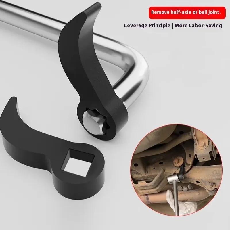 Angle Type Half Axle Disassembly Tool Kit Drive Pry Bar Adapter for Open-end Wrenches Professional Axle Removal Repair Tool Set