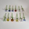 Glazed Handmade Small Flower Glass Simulation Bouquet Home Decoration Ornament