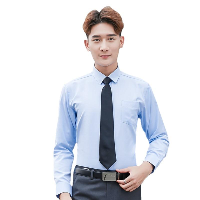 White Shirt Men's Long-sleeved Business Overalls Shirts Professional Tops Cardigan Tooling Manufacturers Wholesale