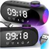 Głośnik Bezprzewodowy Bluetooth Budzik Zegar Led Radio Fm Mp3 Oświetlenie