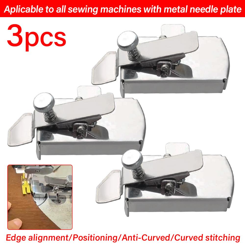 Magnetische Nahtführung für Nähmaschinen, multifunktionales Nählineal für gerade Säume, universelle Nähmaschinenaufsätze