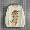 Animal Print Sweatshirts For Men Loose O-Neck Hoodies Dog Graphic Long Sleeves Outdoor Streetwear Oversized Men's Clothing Tops