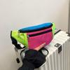Borsa a tracolla alla moda per donna, marsupio, colore a blocchi, zaino da petto, per sport all'aperto, equitazione, marsupio Phe