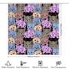 Adorable Cat Pattern Shower Curtain 3D Printed Polyester Fabric Customizable Designs For Bathrooms High-Quality Decorative Item
