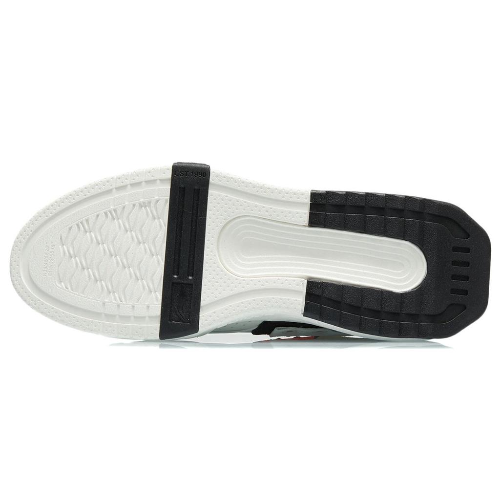 Li Ning Geek Non-Slip Wear-Resistant Low-Top Skate Shoes Men Skate Shoes White Black AGCR119-1