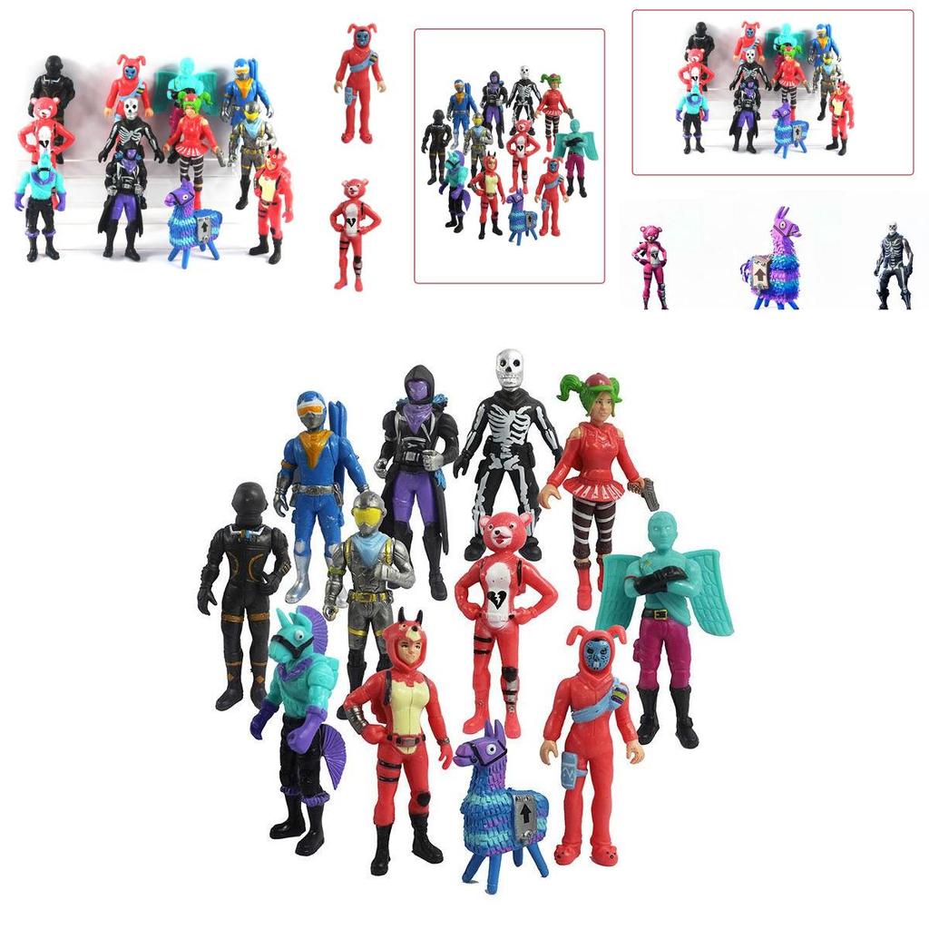 Pvc 12pc Fortnight Action Figure Pack Game Collection Toy Doll Playset