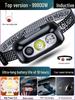"Rechargeable Super Bright Headlamp for Outdoor Night Fishing - Ultra-Light, Long-Life, Induction-Controlled"