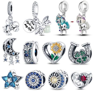 Glow In The Dark Firefly Charm Bead Fit Original Bracelet 925 Silver Chameleon Pendant Beads Women Diy Jewelry
