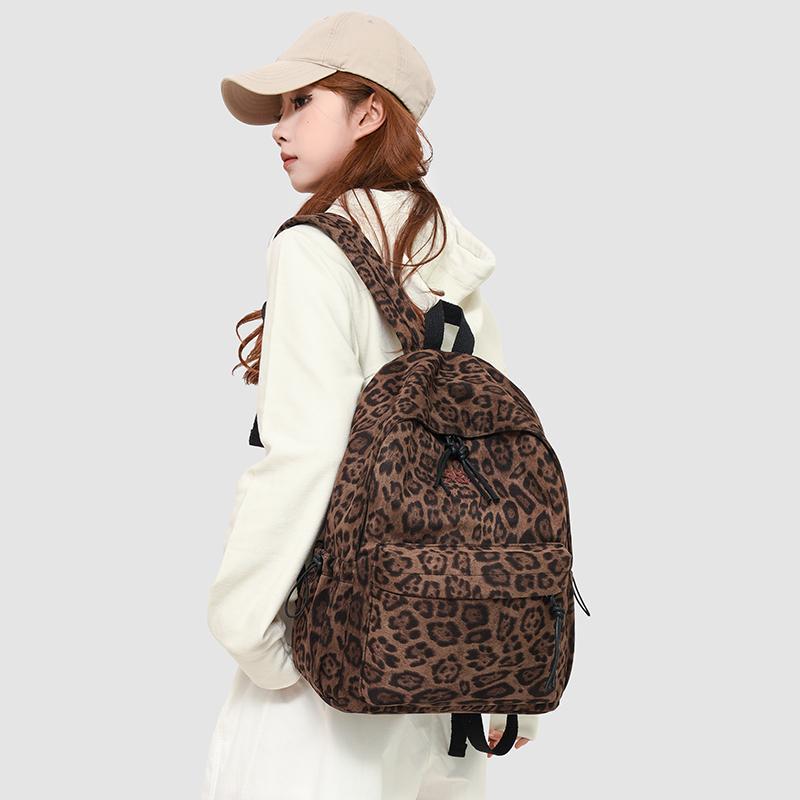 Schultasche1011 neue Mode Leopardenmuster Rucksack Damen College-Tasche Große Kapazität Reise-Rucksack Herren Freizeit-Sporttasche