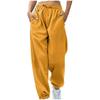 Women's Casual Pants High-waisted Belted Jogging Pants With Pockets