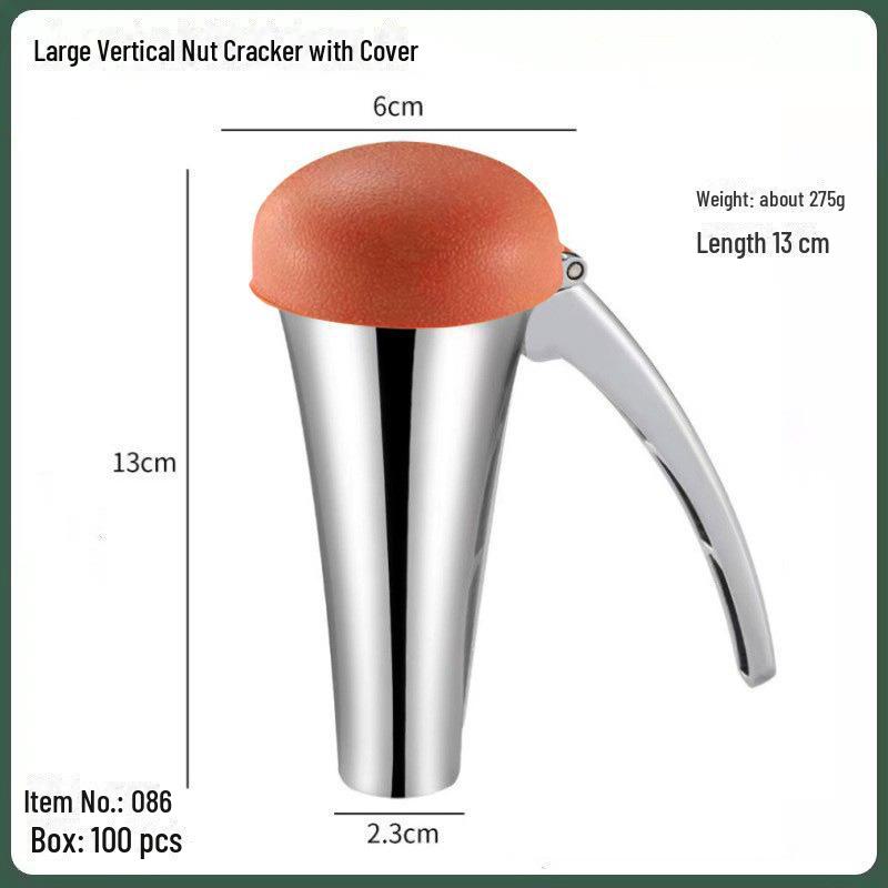 Zinc Alloy Vertical Nutcracker: Pine Nut and Hazelnut Shelling Tool