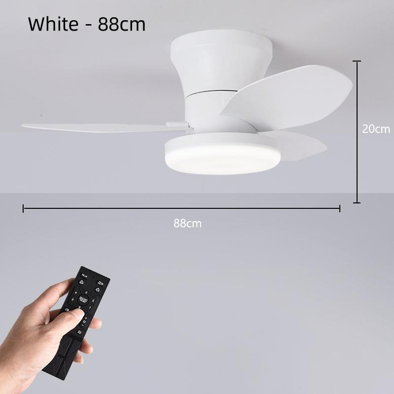 25 Inches/36 Inches Household LED Ceiling Fan Light 6 Levels Adjustable Frequency Conversion Electric Fan Lamp