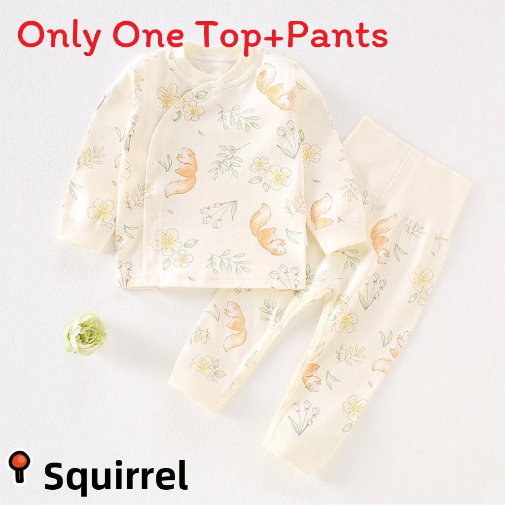 Baby Cotton Pajama Set With Antibacterial Fabric For Newborns And Toddlers