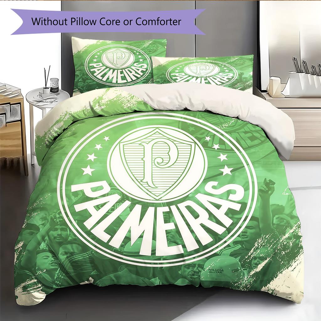 Palmeiras Pattern Bedding Quilt Set Home Decoration Gift (1 * duvet cover + 2 * pillowcase without core)