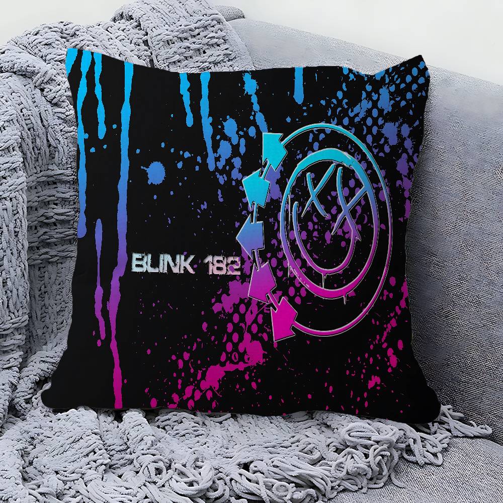 B-Blink 182 Band Pillow Anime Pillow Sofa Bed Head Pillow Cover Cushion Cover 45X45 Cm Fashion