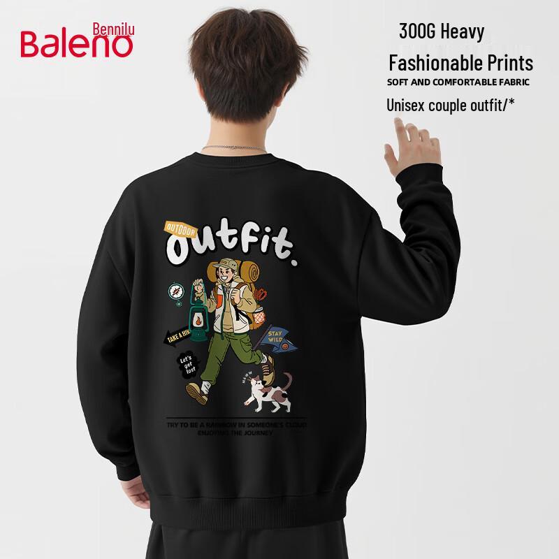 

Baleno Men s JPB Camping Boy Crew Neck Sweatshirt 2XL