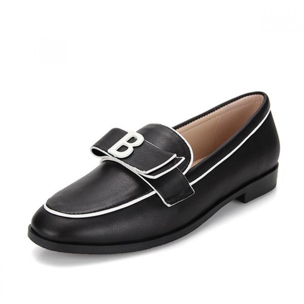 Barbara Women S Color Block Leather Loafer 2cm Bbg152bk 250mm 14400₽