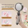 INS Style Pressurized Soft Water Filter Shower Head with Double Dechlorination and Antibacterial Purification