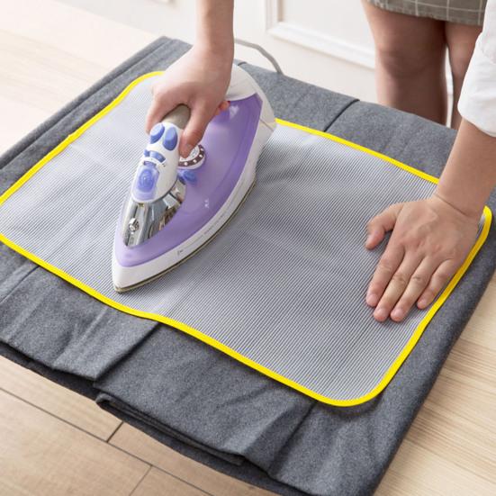 2Pcs Thermal Insulation Pad Heat-Resistant Mesh Protects Surfaces Large Board Size Anti-Glare Fabric Ironing Net