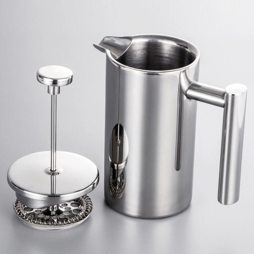 Filtration System Insulated Coffee Pot Double Wall Stainless Steel Coffee Brewer  Espresso Coffee