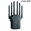 300Mbps/1200Mbps WLAN Signal Repeater Dual-Band 2,4G 5G WLAN Extender mit LAN/WAN-Port Internet Reichweitenverlängerer für Homeoffice